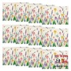 Lavender Tulip Flowers Floral Spring 12" x 18", Rectangular 12 Pcs Beige gallery