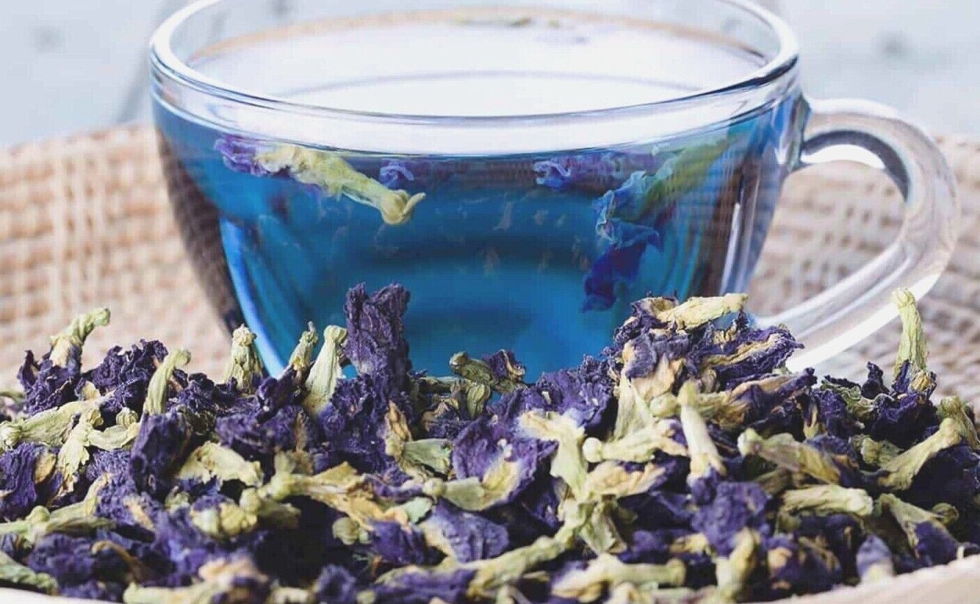 Organic Butterfly Pea Flower Dried ~ Freshly Packed USA Free Ship gallery