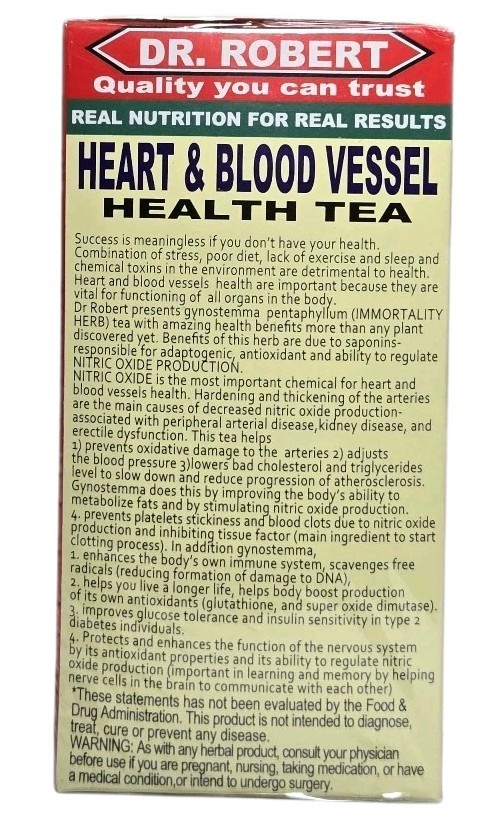 Dr Robert Heart & Blood Vessel Support Tea Bags 20ct Natural Herbal Health gallery