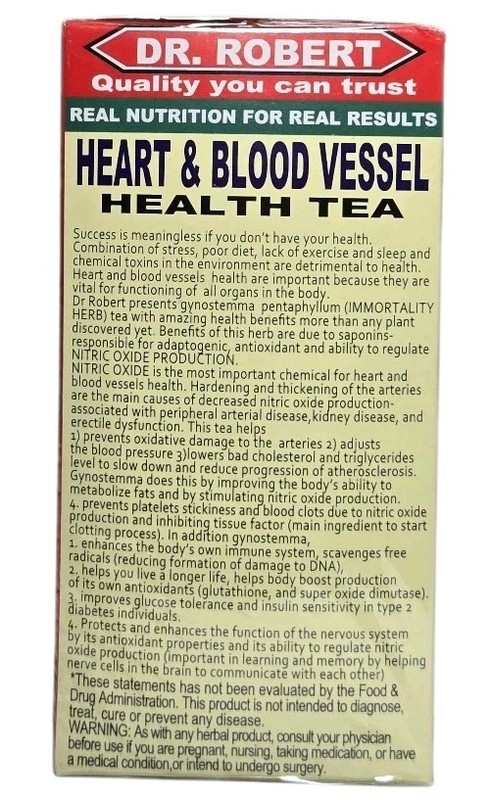 Dr Robert Heart & Blood Vessel Support Tea Bags 20ct Natural Herbal Health gallery