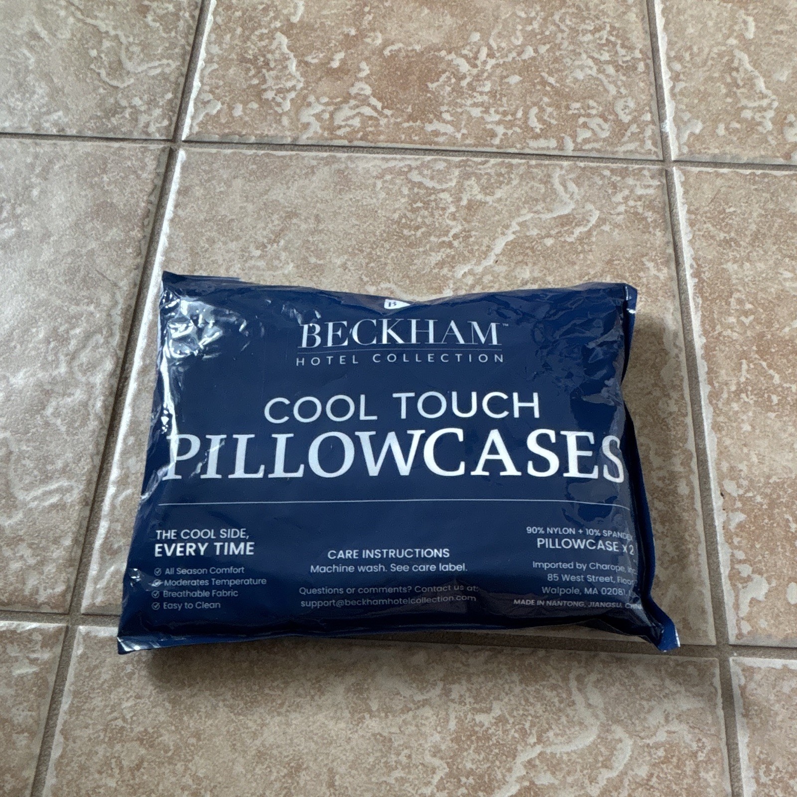 Beckham Hotel Collection Cool Touch Cooling King Pillowcases White Set of 2 gallery