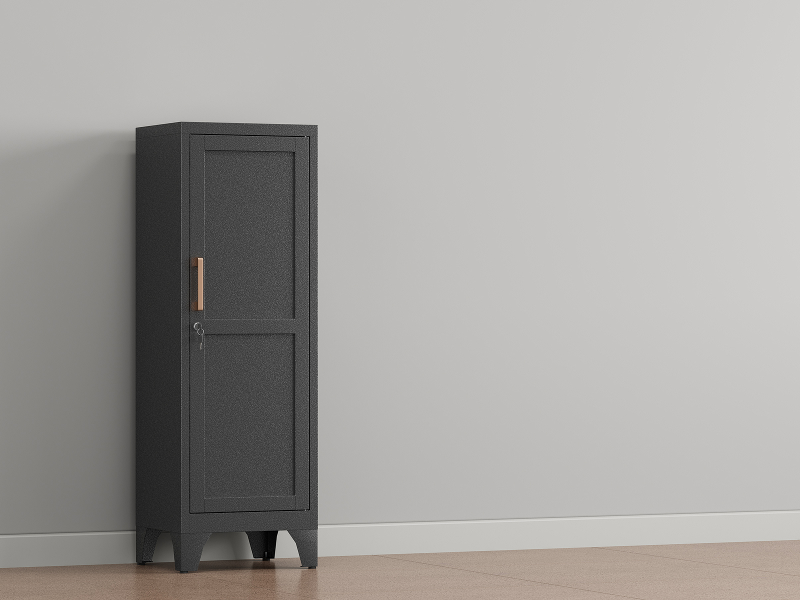 Kitchen Pantry Storage Cabinet, Lockable Metal Cabinet with Shelves Storage Unit gallery