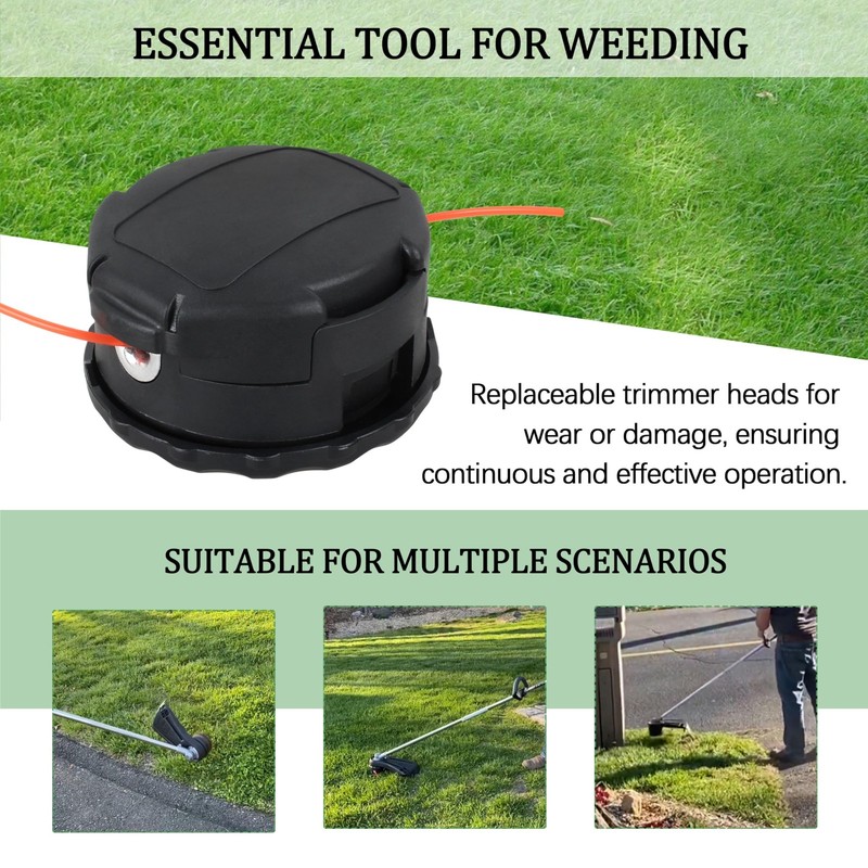 String Trimmer Head for Echo Weed Eater Speed Feed 400 Fits Straight Axle for Ga gallery