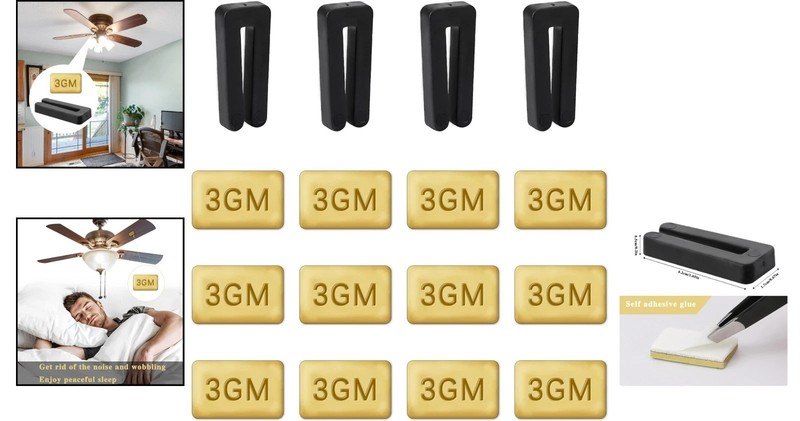 Ceiling Fan Blade Balancing Kit 4 Sets Self-Adhesive Weights gallery