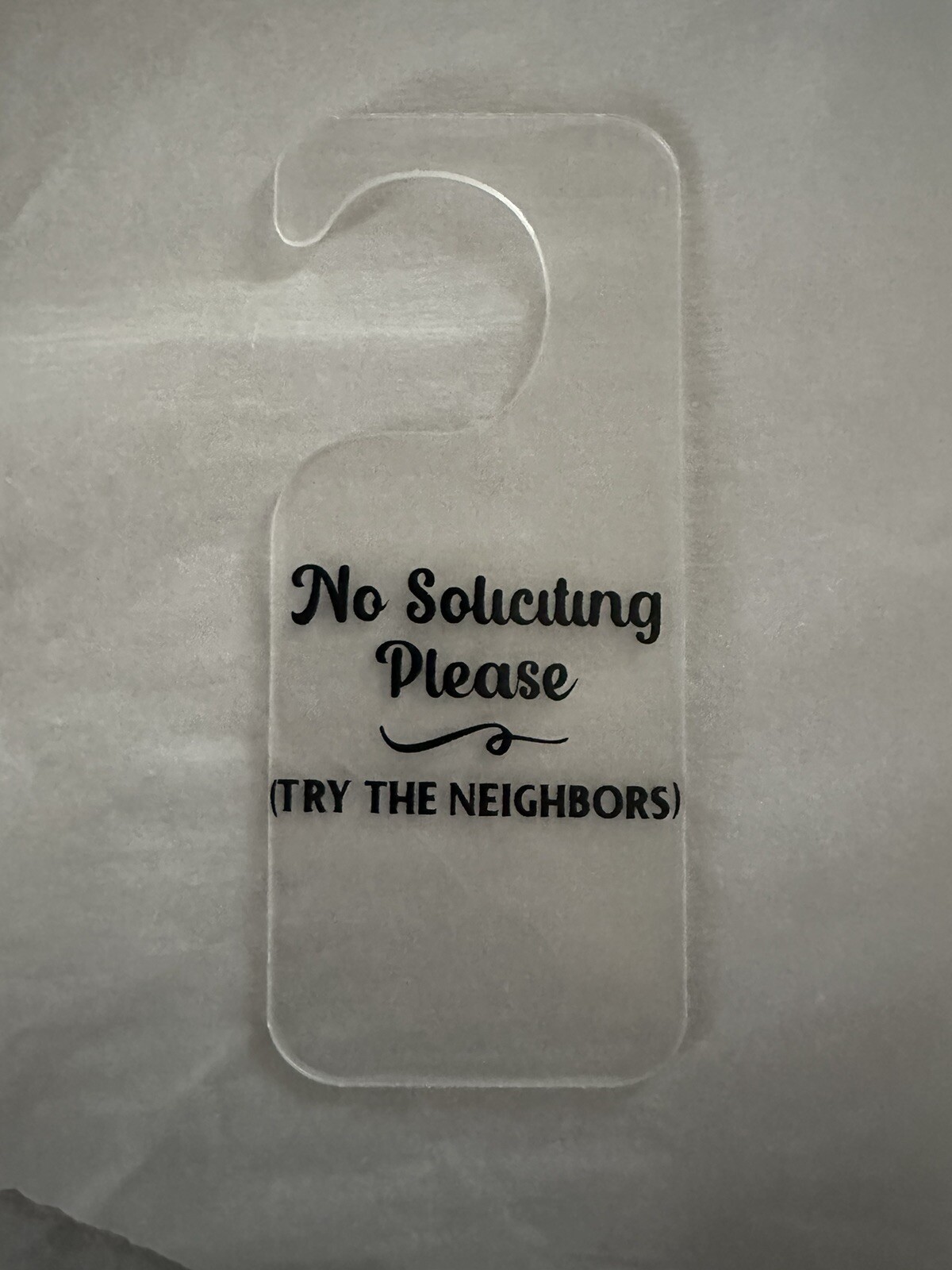 NO* Soliciting Door Sign (Select One) gallery