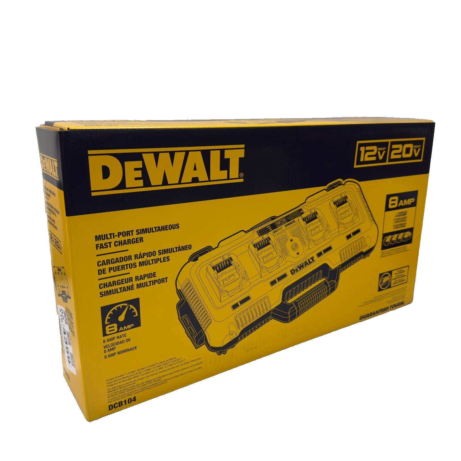 (NEW SEALED) DeWALT DCB104 Battery Charger, 12, 20 V Input gallery