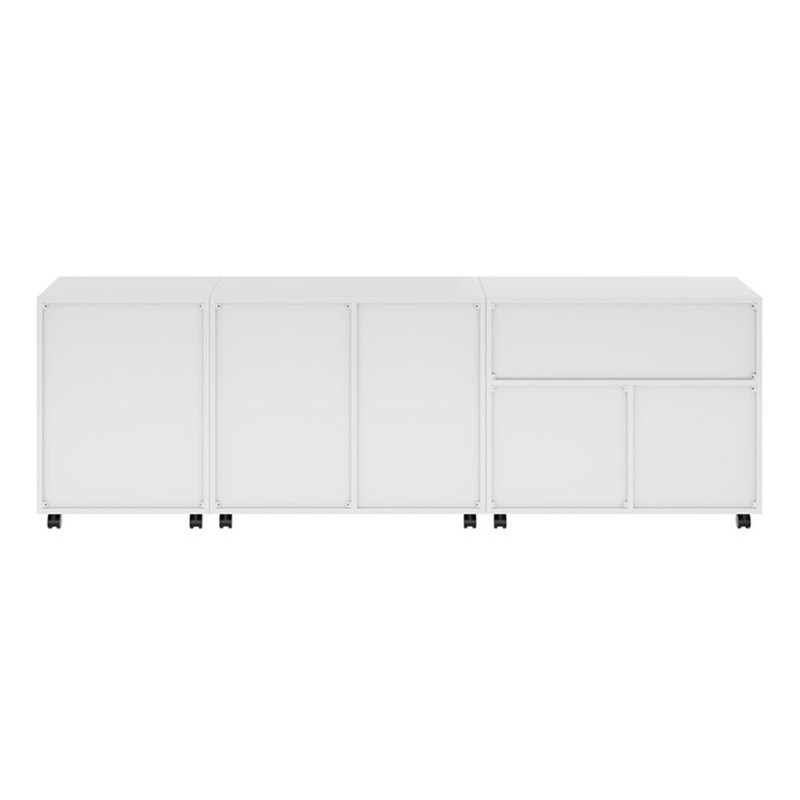 Winsome Halifax 3 PC Transitional Engineered Wood Storage Cabinet Set in White gallery