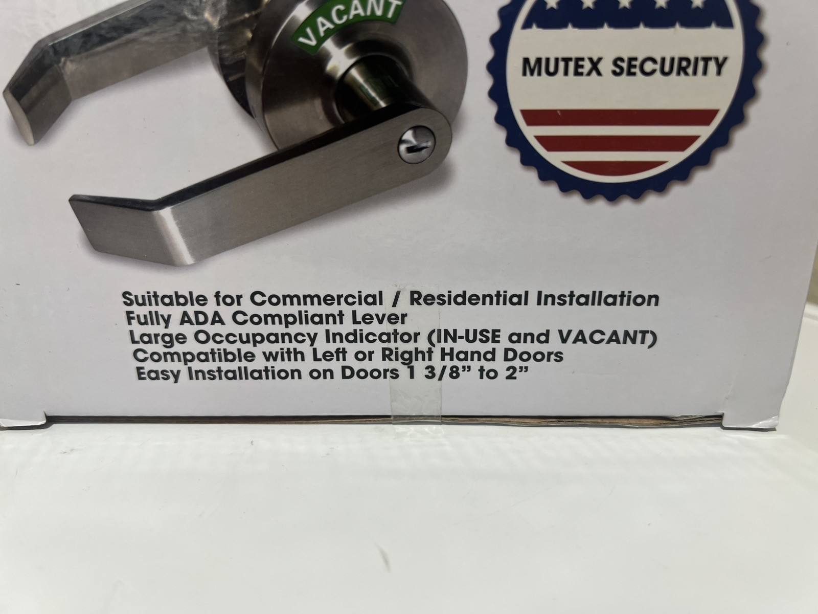 Mutex Security Privacy Indicator Lock Commercial/ Residential ADA Compliant NEW gallery