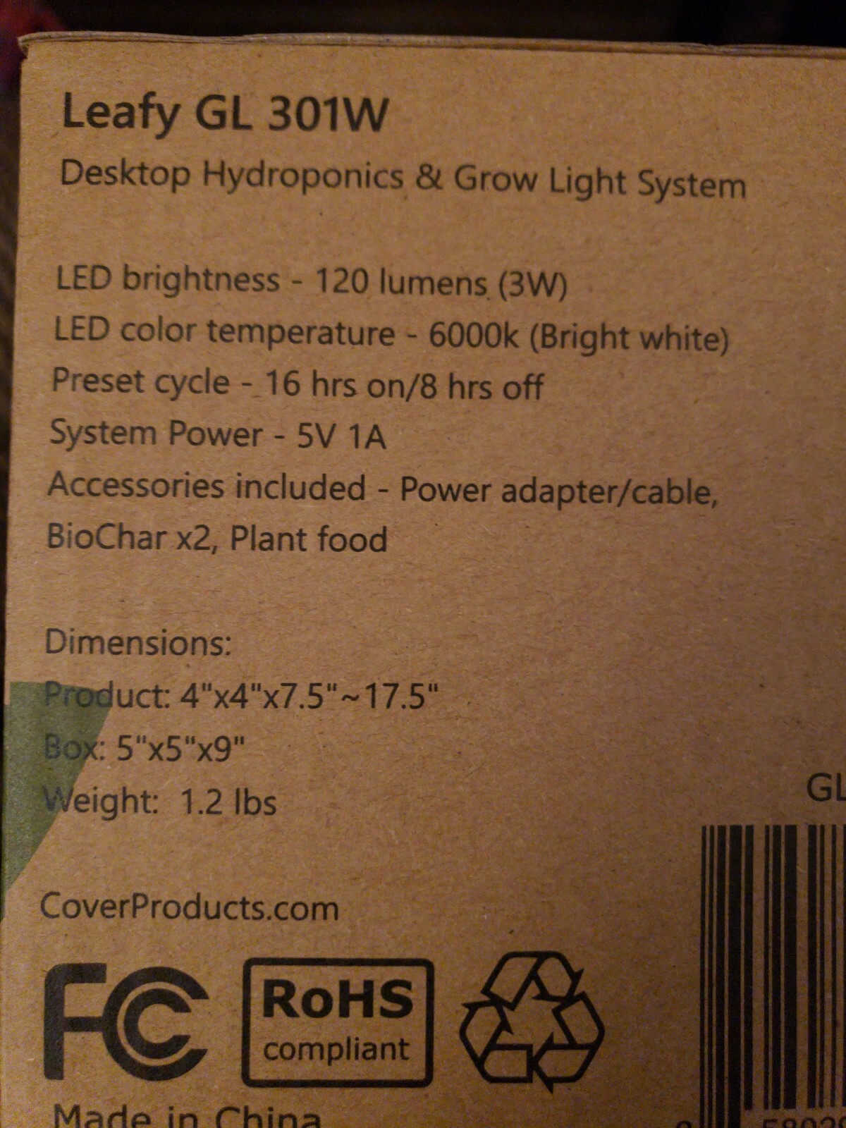 Leafy Indoor LED Desktop Aerogarden Hydroponics & Grow Light System gallery
