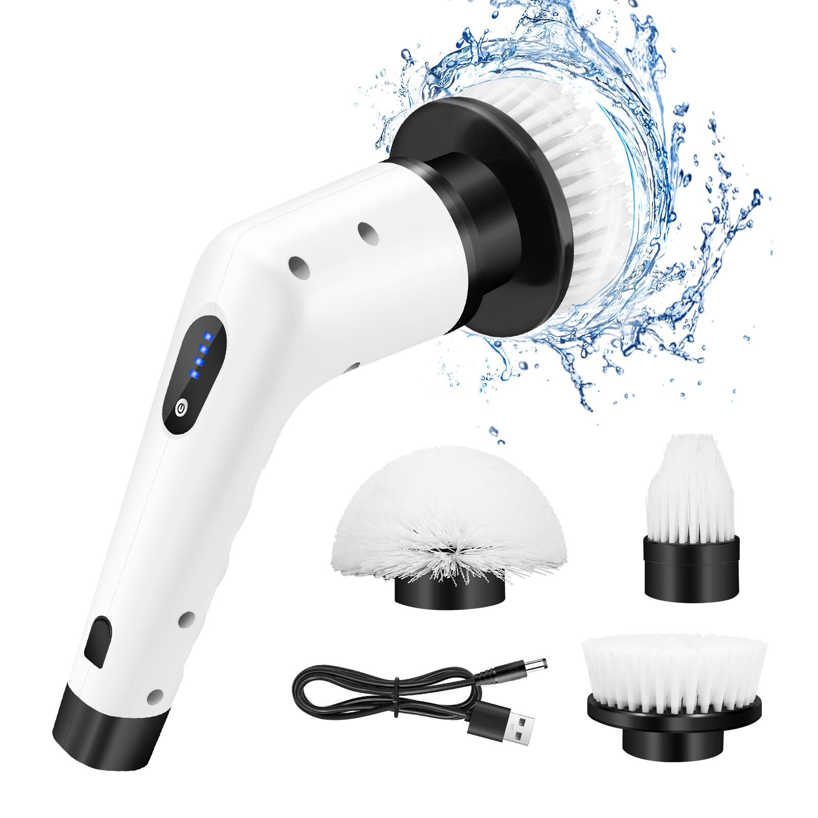 Electric Spin Scrubber Cordless Bath Tub Power Scrubber Floor Cleaning Brush gallery
