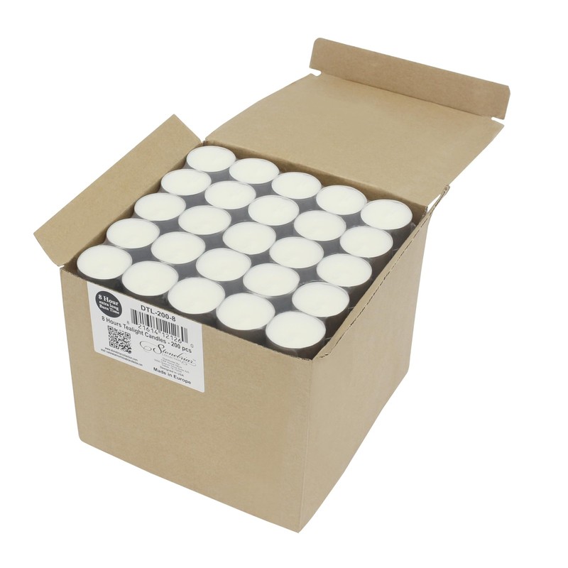 Stonebriar 100 Pack Unscented 8 Hour Extended Burn Time Tea 100 Pack, White gallery