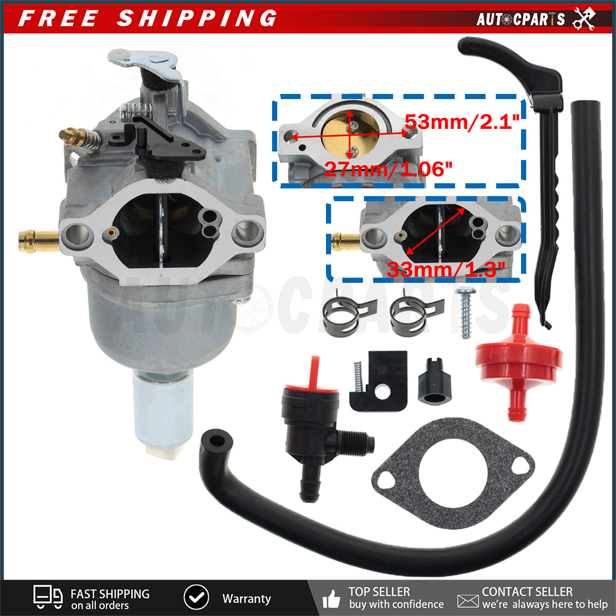 Carburetor Fits For 31A807 593433 Nikki 21B000 Engine 21B707 gallery