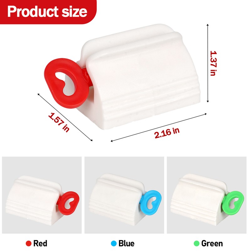 Rolling Toothpaste Tube Squeezers Toothpaste Dispenser Seat Holder 2/3/4/6 PCS gallery