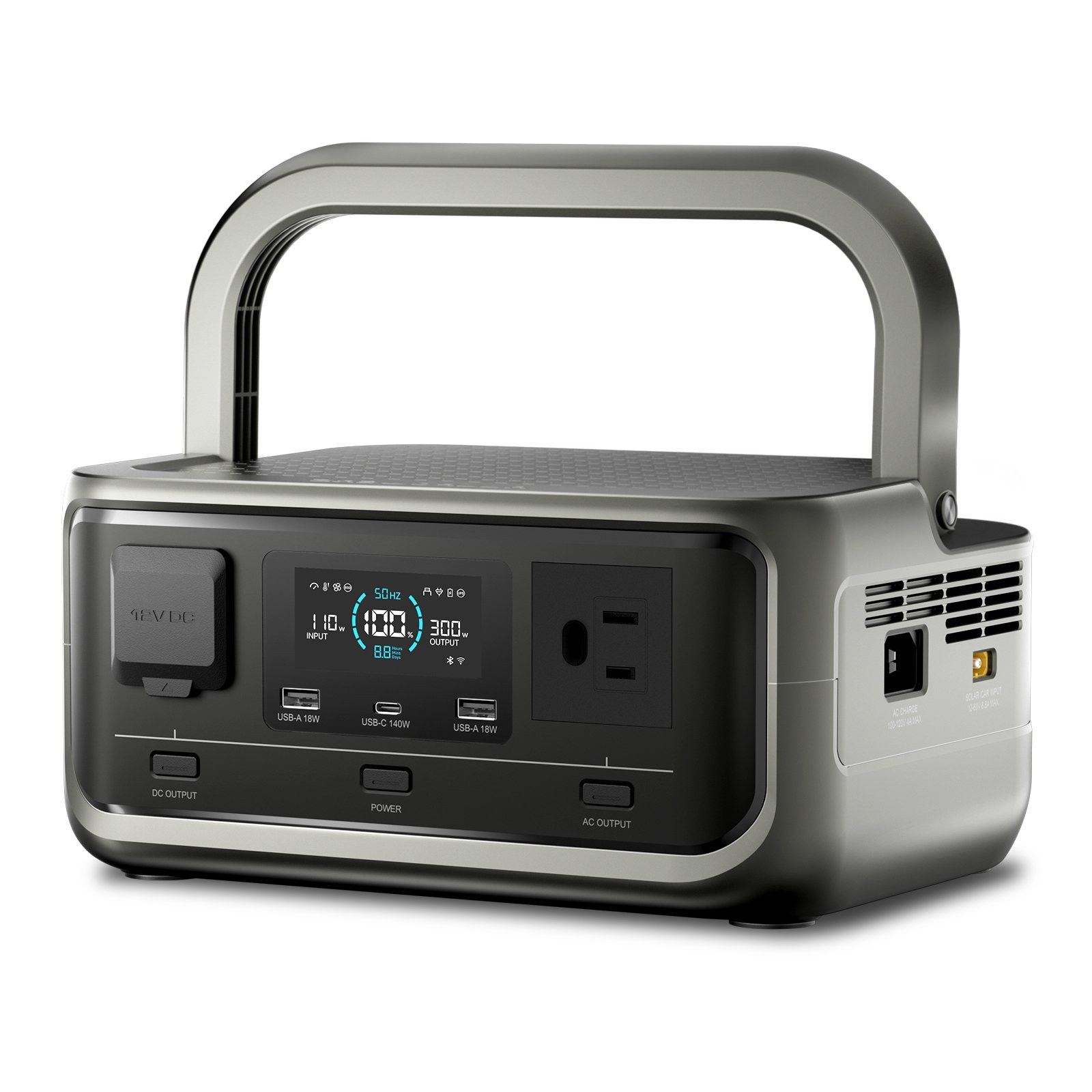 ALLPOWERS 300W 256Wh Portable Power Station Generator AC DC + 100W Solar Panel gallery