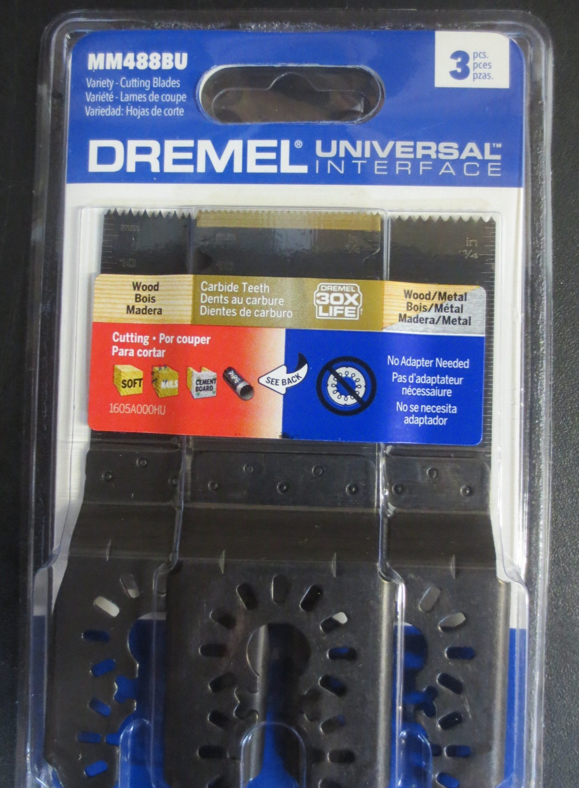 DREMMEL Universal 1-1/4" Carbide/Bi-Metal/Wood Oscillating Multi-Tool Blade KIT gallery