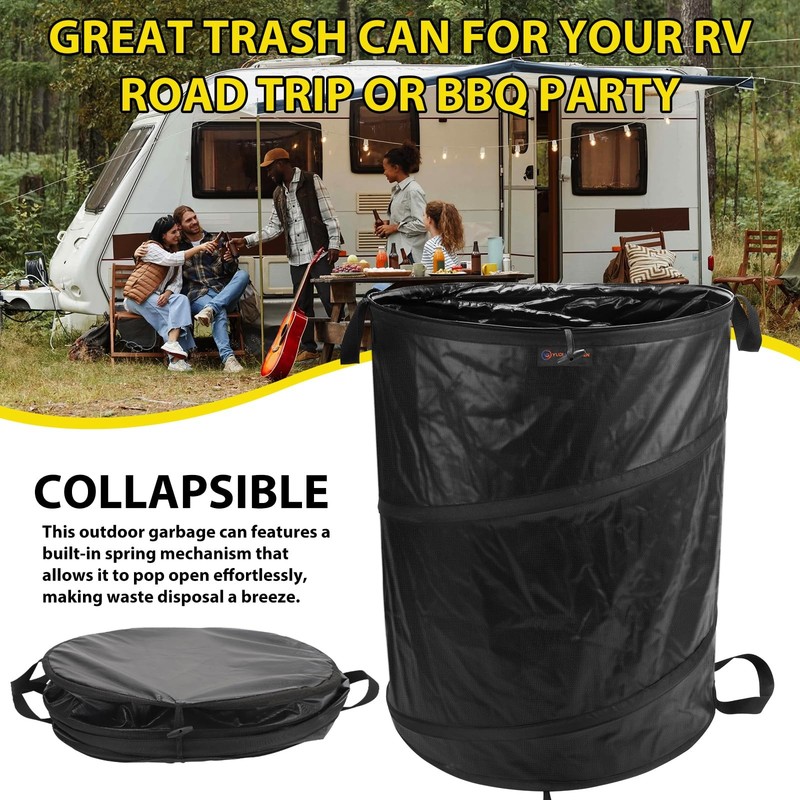 45 Gallon Collapsible Trash Can, Collapsible Garden Bag for Collecting Weeds ... gallery