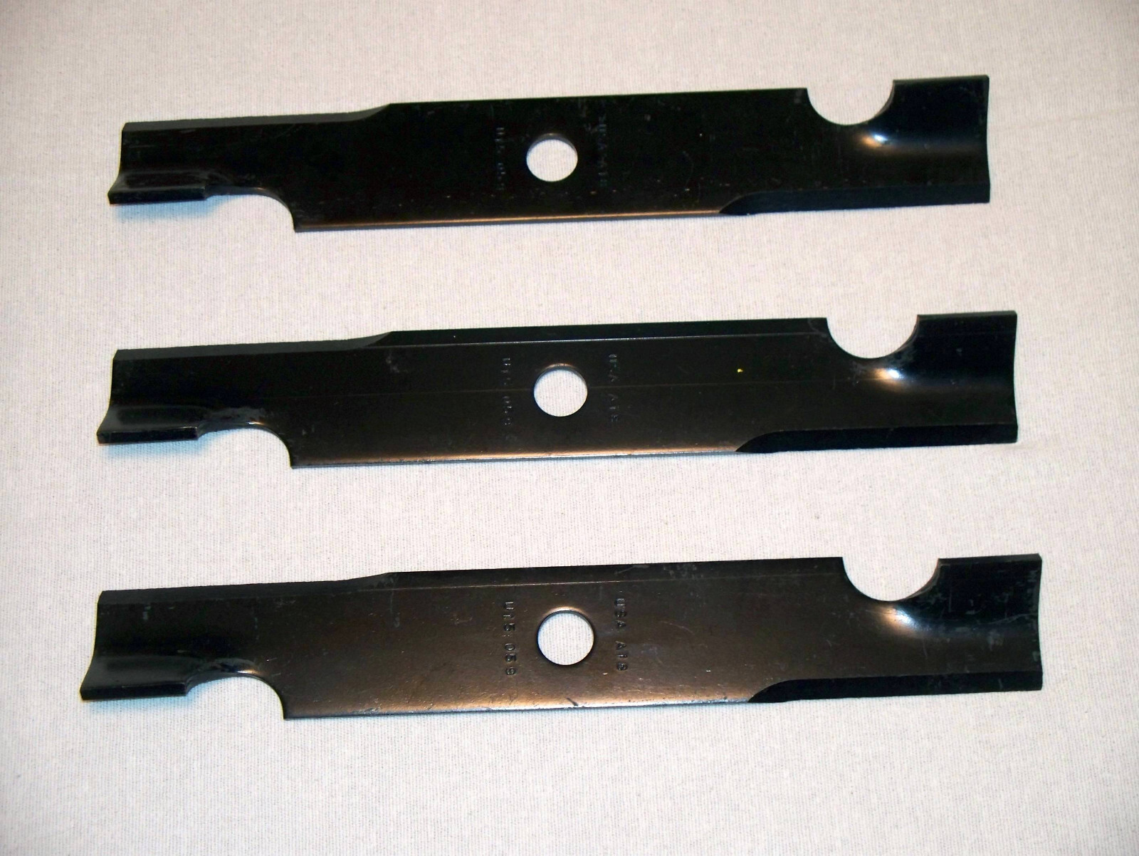 #19 NEW 3-pc set Oregon 92-029 U15-059 Exmark Radius E-Series Mower Blade gallery
