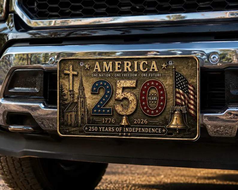 250th Anniversary Commemorative Car License Plate gallery