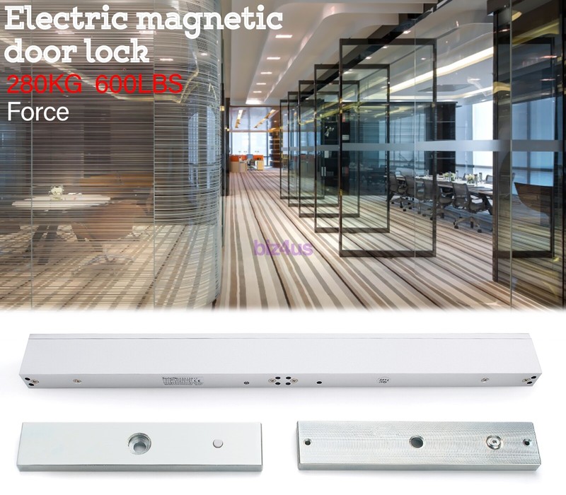 Access Control Maglock 600 lb Double Magnetic Lock 280 KG Double Entry Door gallery