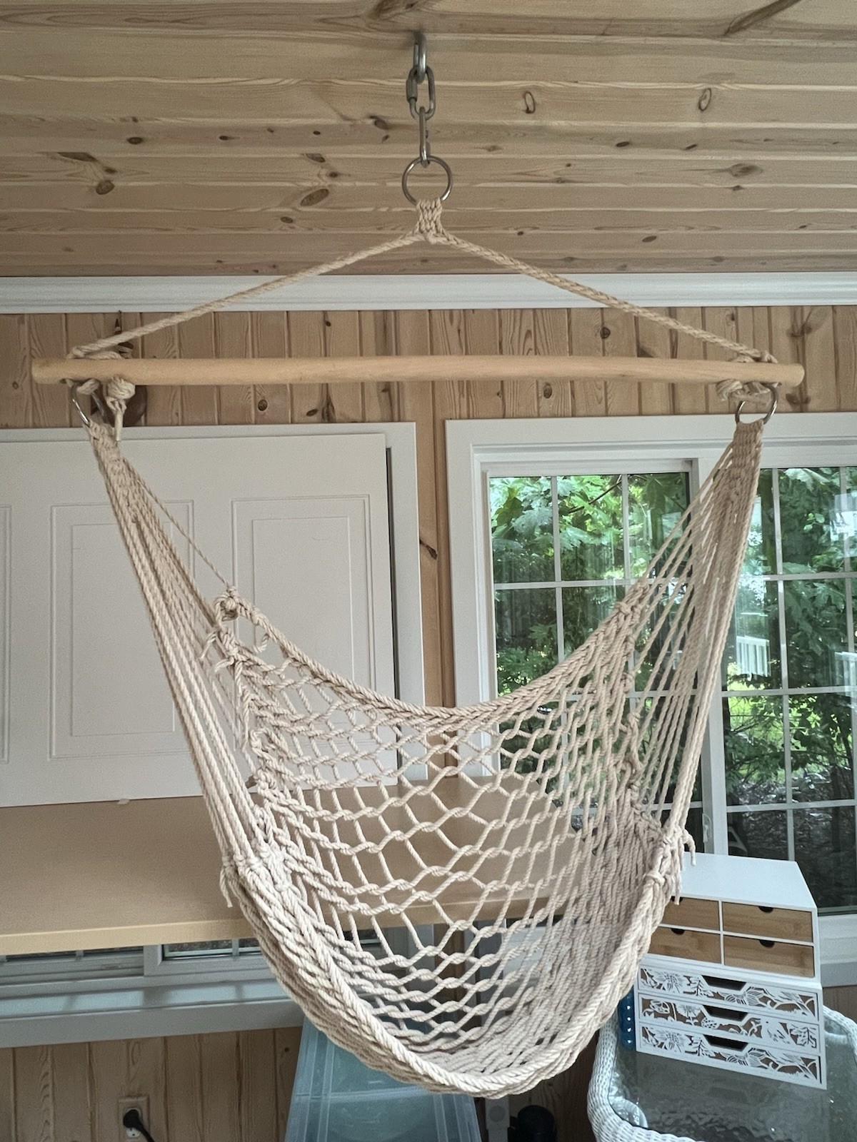 Macrame Hanging Swing Chair / Hammock/Spreader Bar/Hanging Rings/BOHO gallery