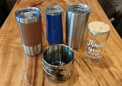 Assorted Cups Mugs Yeti Brumate Camping Wine Beer Stainless Steel Glass Lot of 5