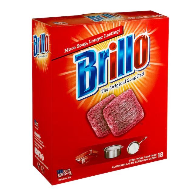 Brillo Steel Wool Soap Pads (18 Count) – Heavy Duty Scouring Pads for Pots, Pans gallery