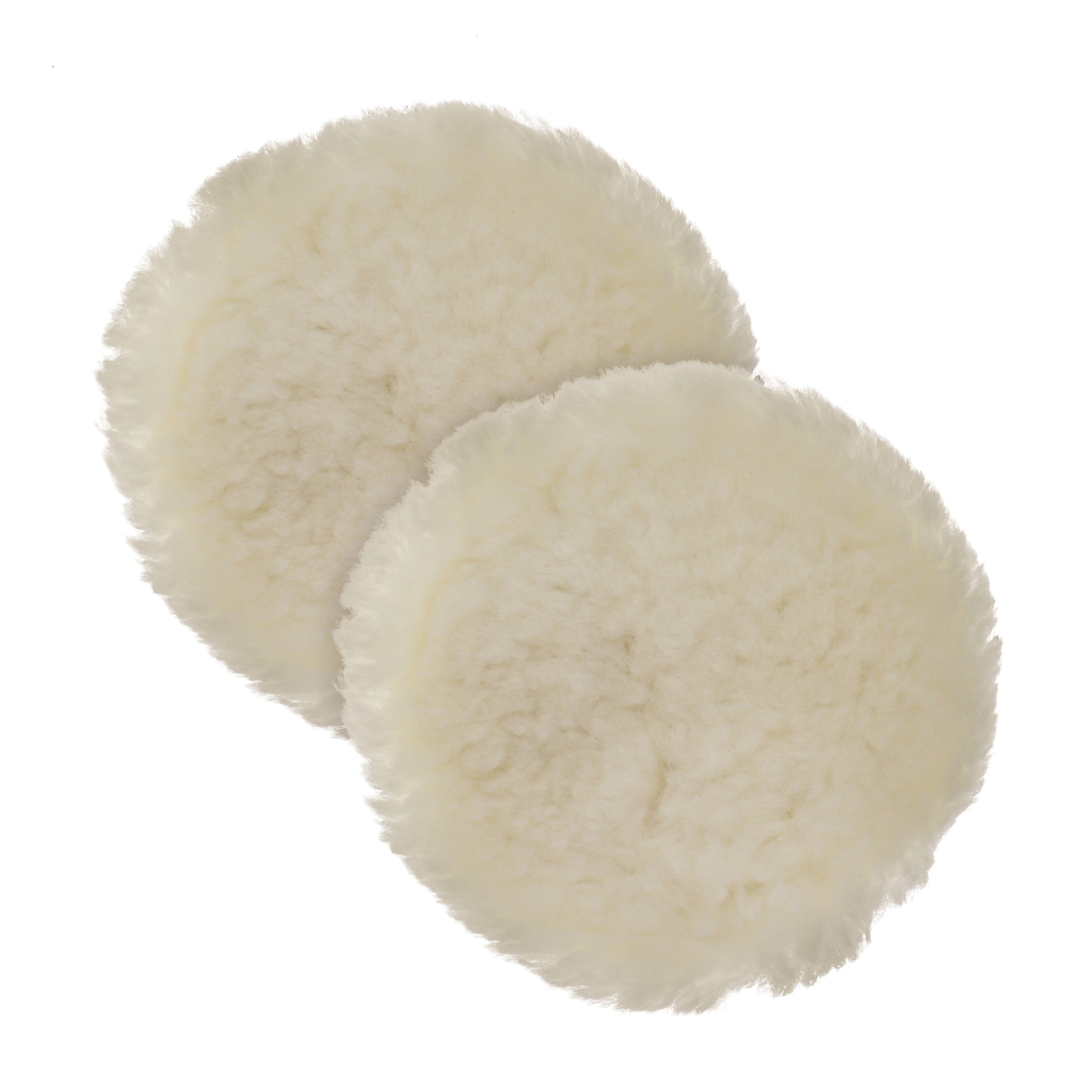 6" Natural 100% Wool 1" Pile Buffing & Polishing Pad Bonnet (Pack of 2) gallery