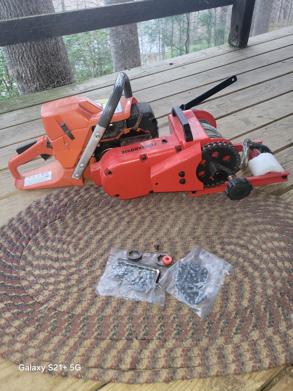 Powerhouse XM100Winch 8000lb & 72cc Chainsaw TOGETHER OR SEPARATE gallery