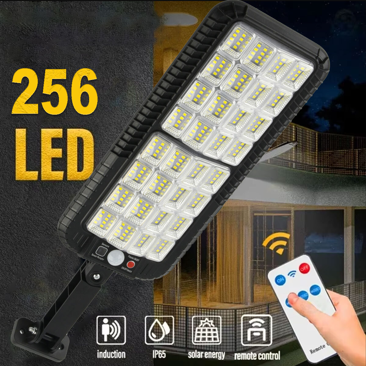 Solar Street Light Motion Sensor Lamp Commercial Dusk To Dawn Road Lamp Outdoor gallery