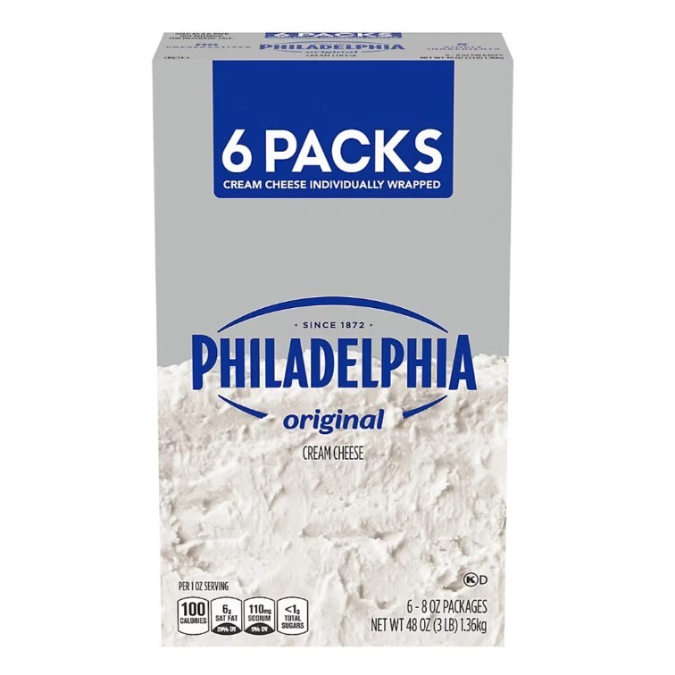 Philadelphia Original Cream Cheese Block 8 Oz (Pack of 6) gallery