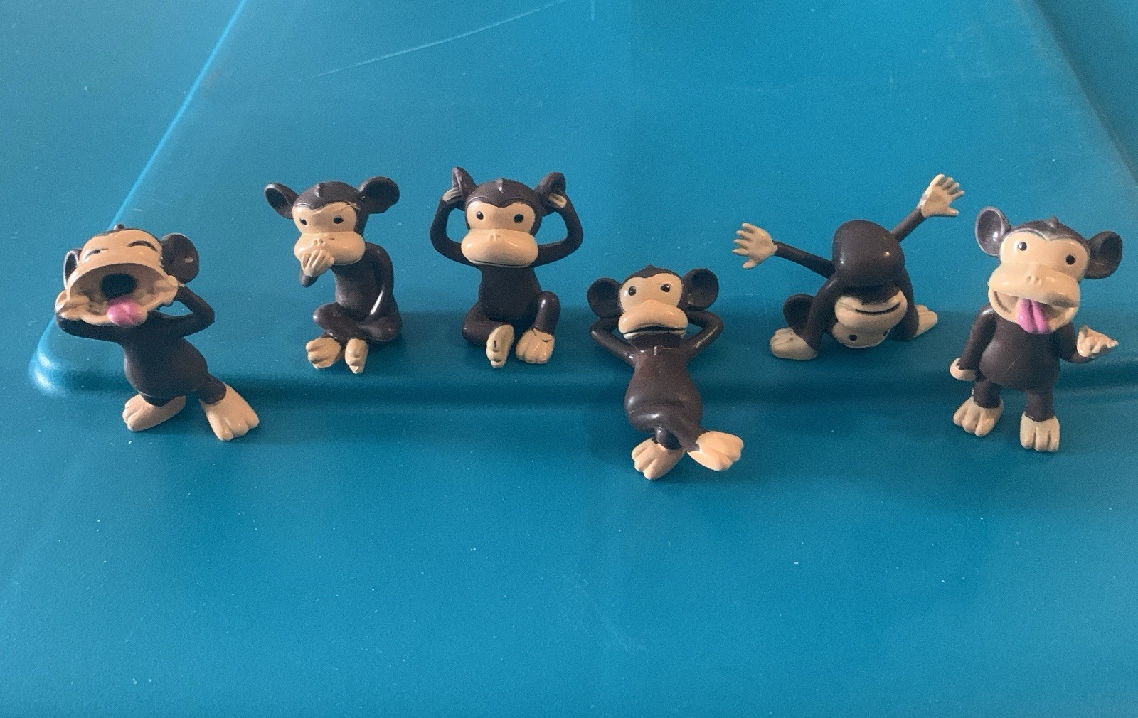 Cute & Silly Little Monkeys. Rare Collection Lot of 6-Fun Party Gift for Kids! gallery