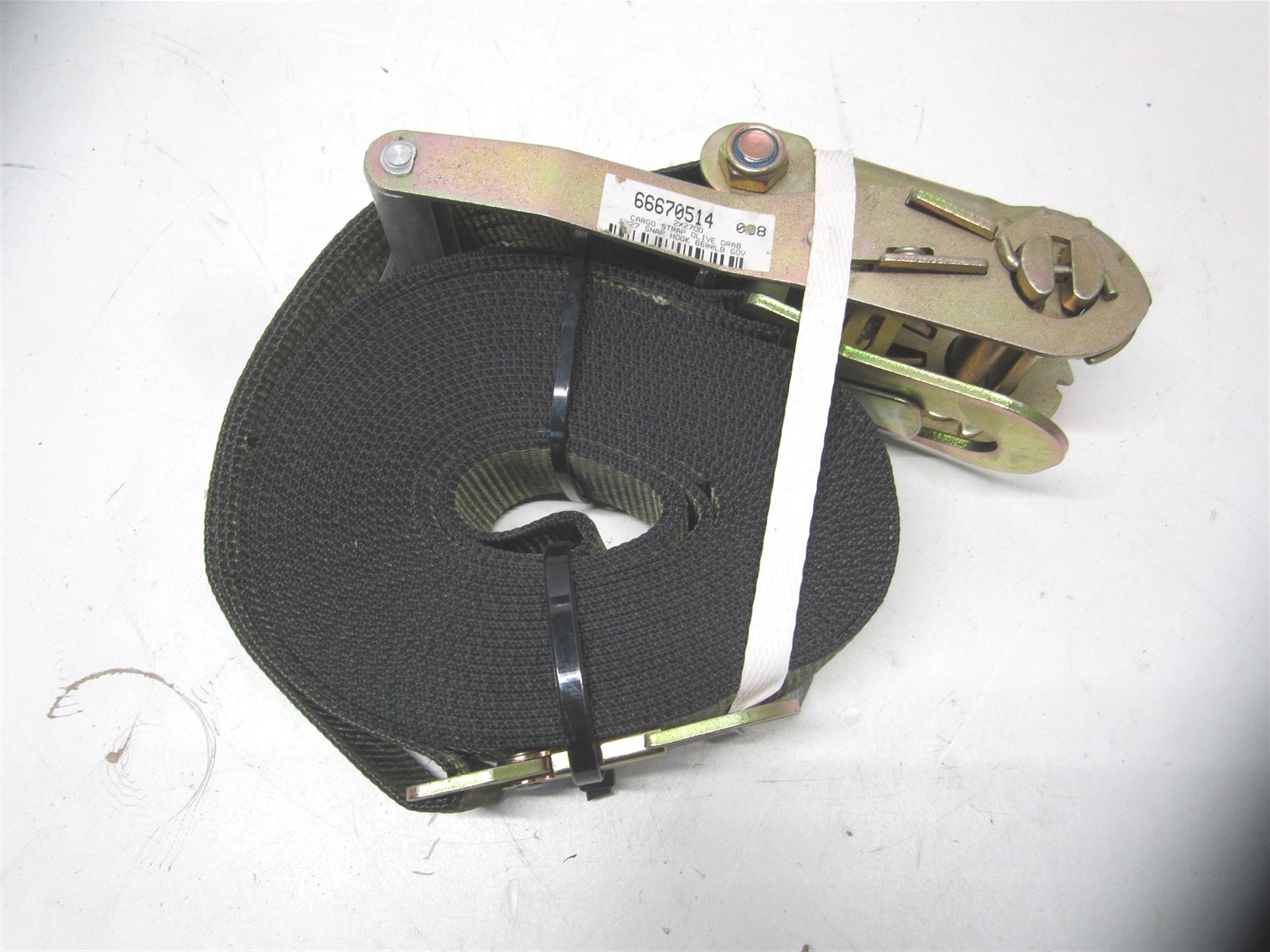 (2X27FSHOD) 2" x 27' 3335lb Load Capacity Ratchet Strap Tie Down with Large Hook gallery