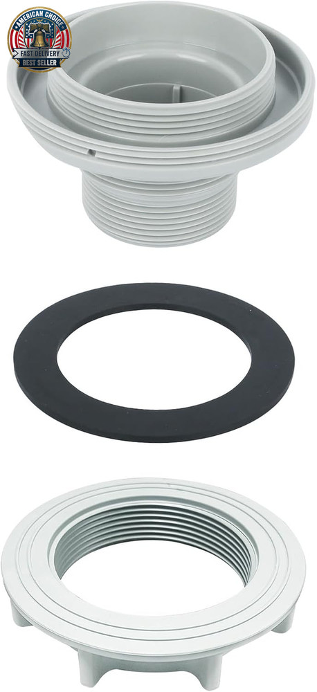 Pool Threaded Strainer Connector Nut Washer Kit 10744 10256 10255 for Intex abov