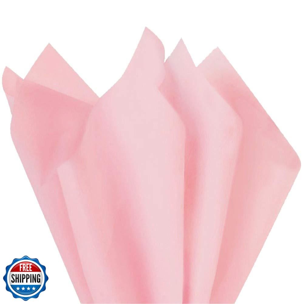 PMLAND Premium Quality Pink Tissue Paper - 100 Sheets (20 x 15 Inches) Bulk f gallery