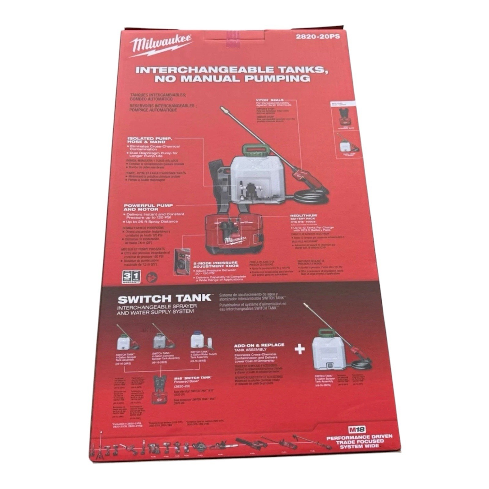 Milwaukee M18 Switch Tank Backpack Sprayer (2820-20PS) gallery
