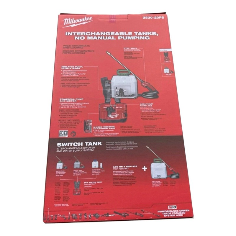 Milwaukee M18 Switch Tank Backpack Sprayer (2820-20PS) gallery