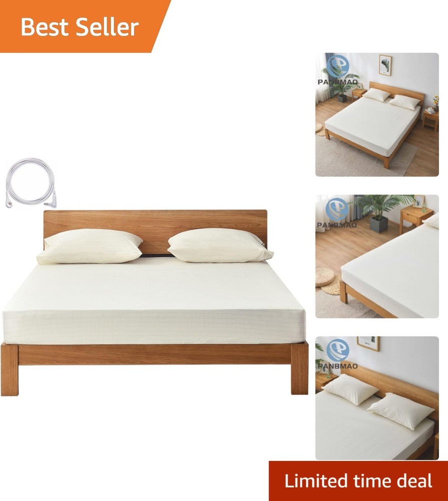 Fitted Beige Grounding Sheets with 12% Silver Fiber – Improved Sleep Quality
