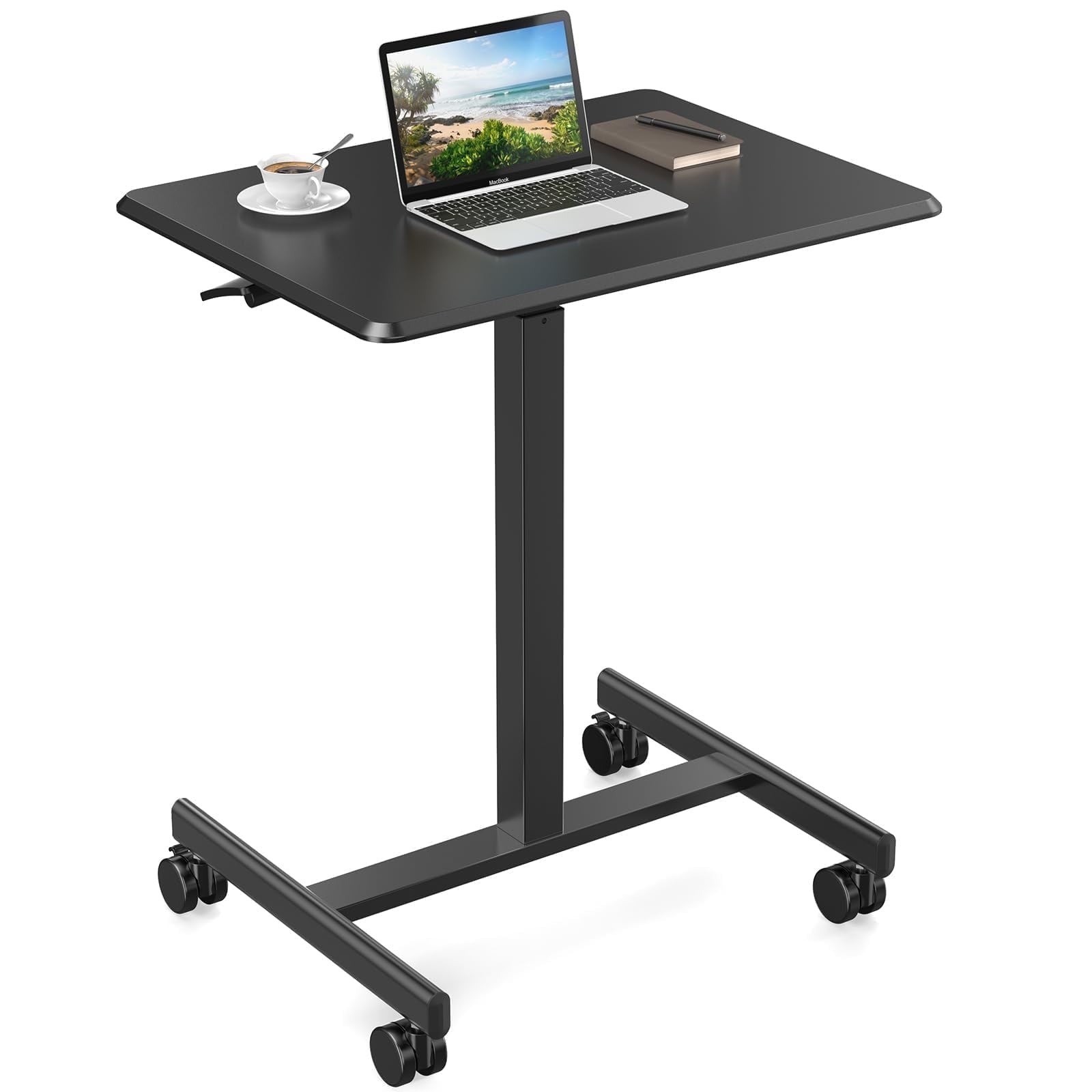 CONCETTA Mobile Standing Desk Rolling Laptop Cart Black FREESHIP gallery
