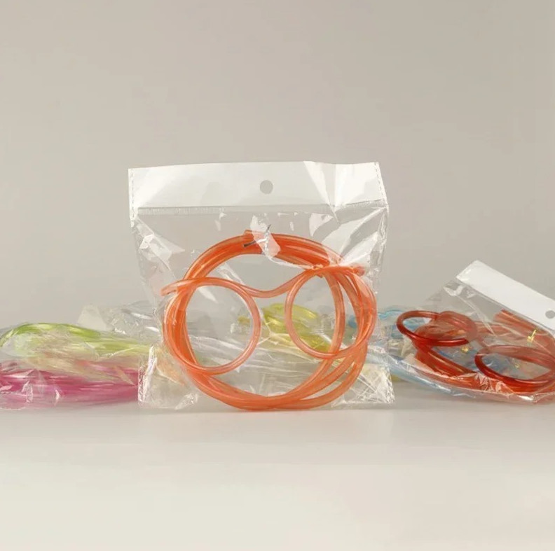 2pcs Straw Glasses – Flexible Funny Drinking Straws for Kids & Parties - NEW gallery