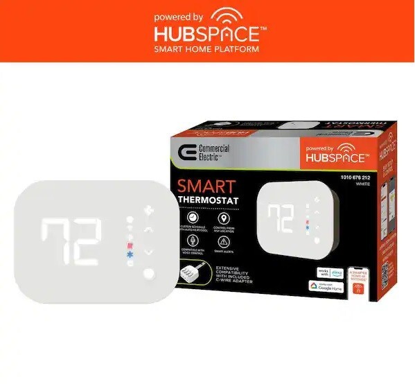 Wi-Fi and Bluetooth Enabled Smart Programmable Thermostat with Schedules gallery