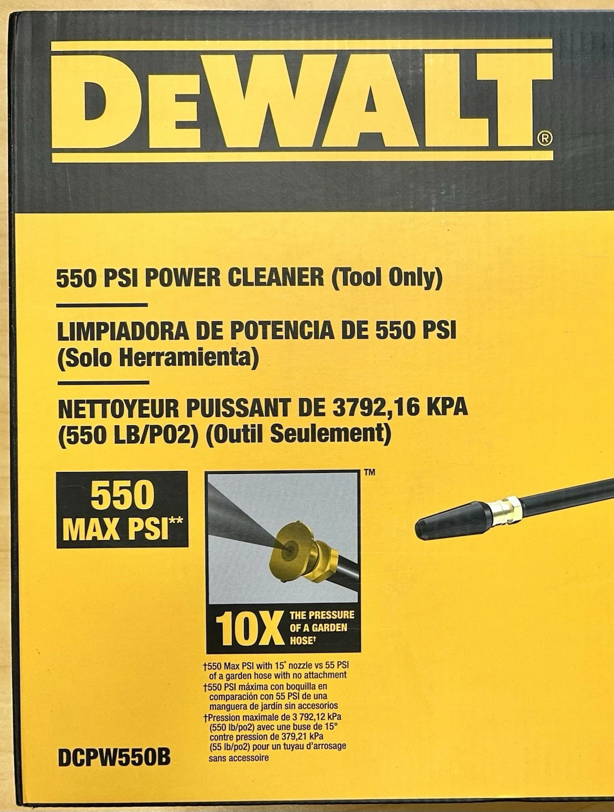 DEWALT DCPW550B 20V 550 PSI Power Cleaner Pressure Washer gallery