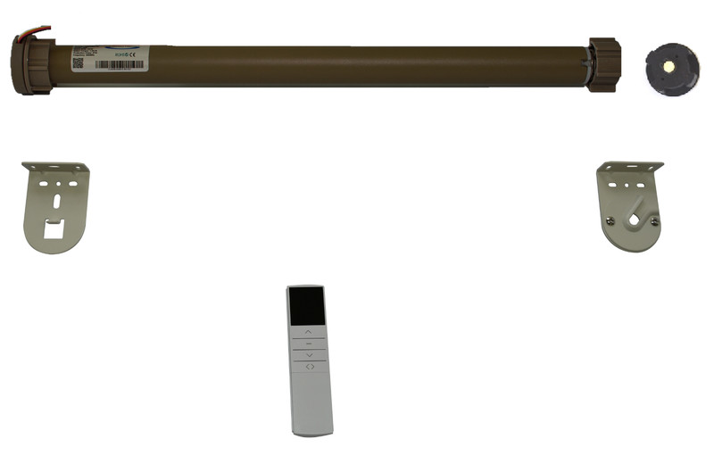 Customized RF Remote controlled Electric Motorized Blackout Roller Shades DIY gallery