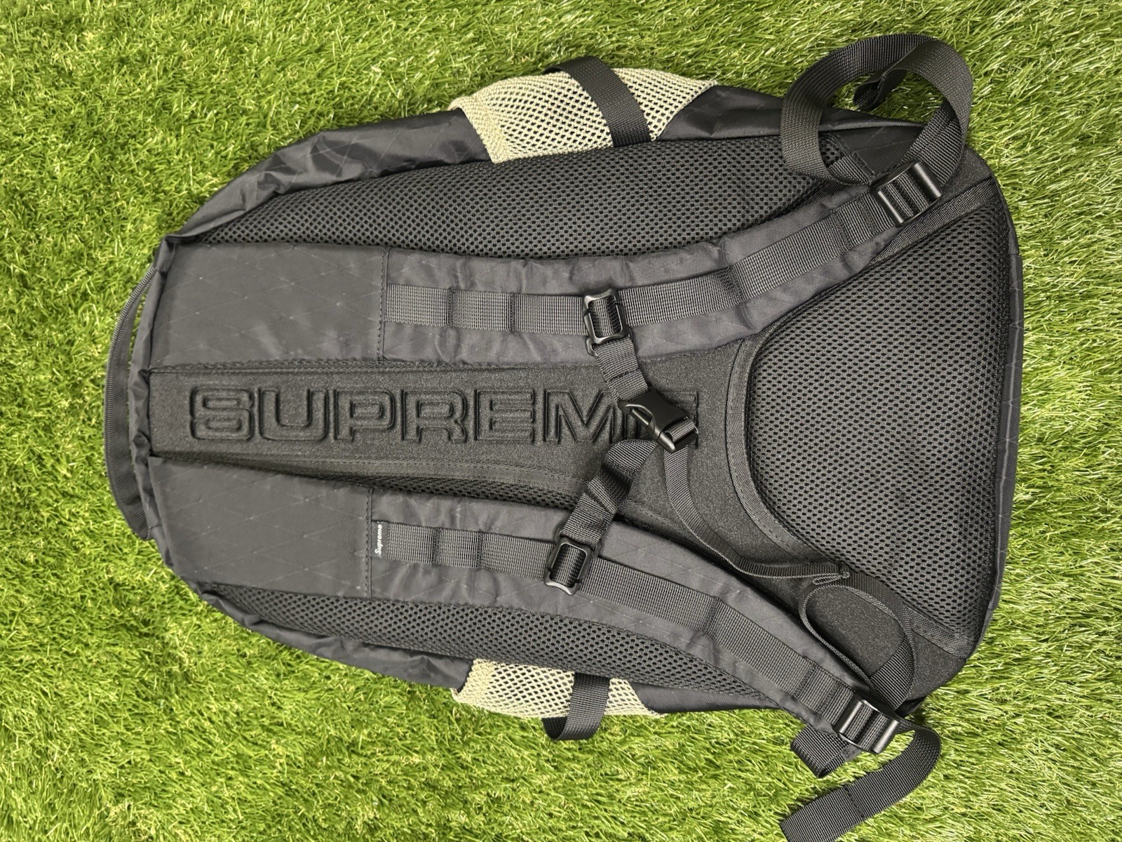Supreme Backpack Black Blue Gray Nylon Mesh Adjustable, Authenticity Guaranteed  2
