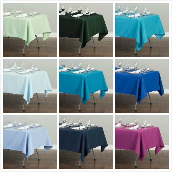 1/10PK LinenTablecloth 60 x 126 in Polyester Tablecloths for Wedding Event Party gallery