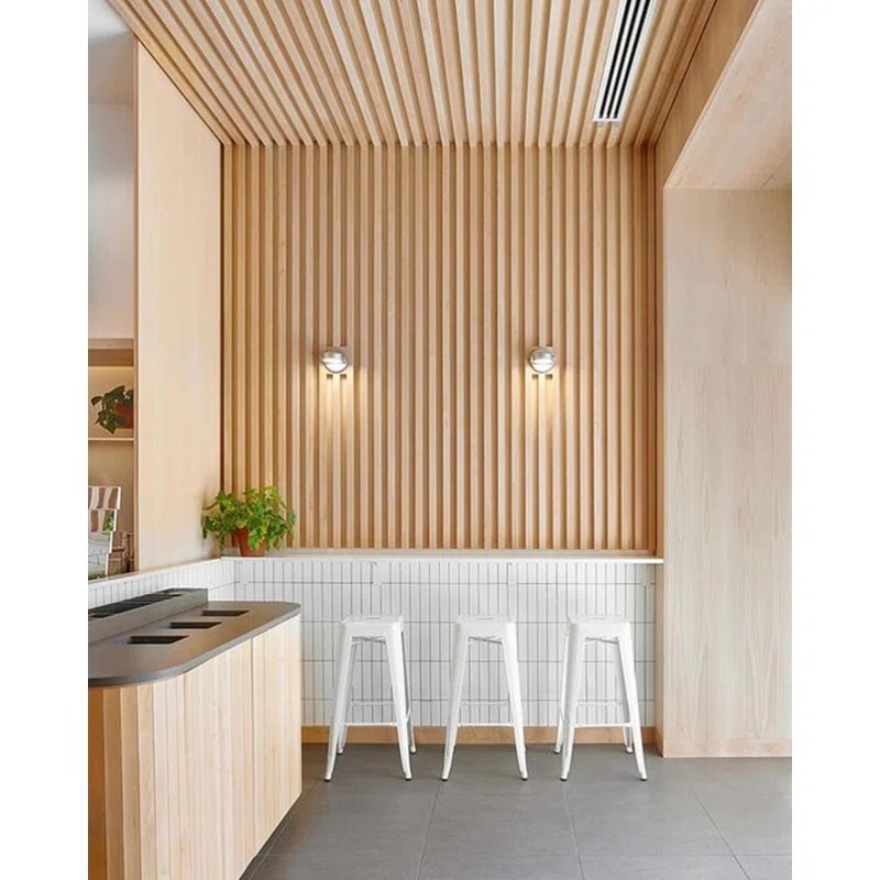 Abright 14pcs WPC Wall Panel Decor Textured Wood, for Home or Commercial Space gallery