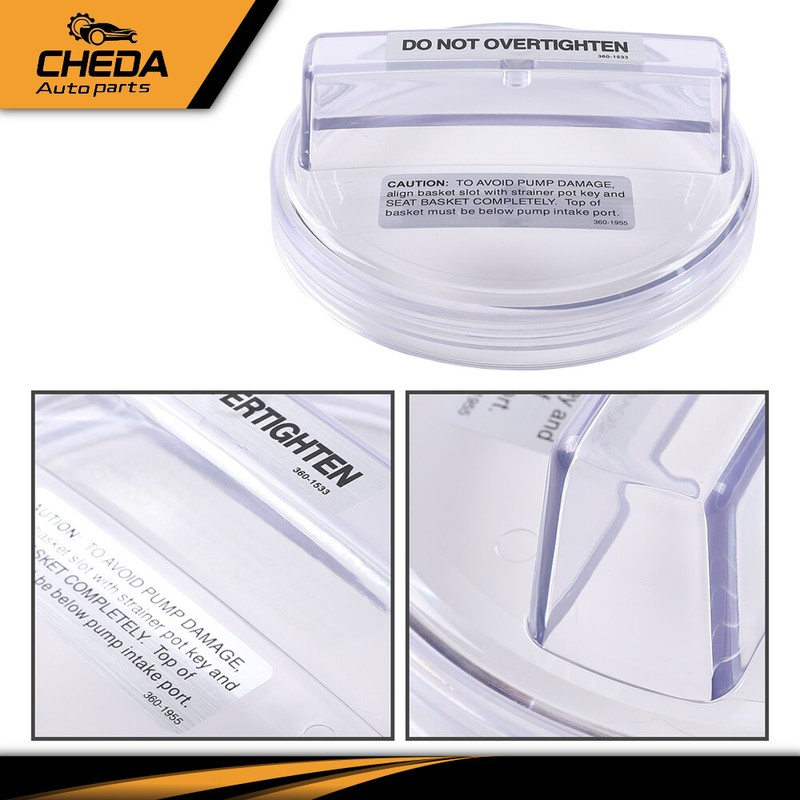 Pool Pump Strainer Lid Clear Cover Replacement Fit For Lomart Embassy gallery