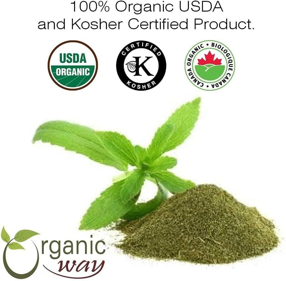Organic Way Stevia Leaf Extract Powder - Organic, Kosher & USDA Certified gallery