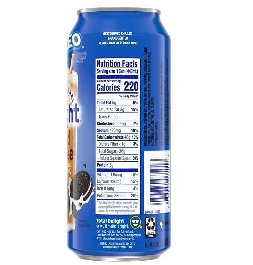 International Delight Iced Oreo Coffee Drink 15 oz ( Pack of 12 )~08/2026 gallery