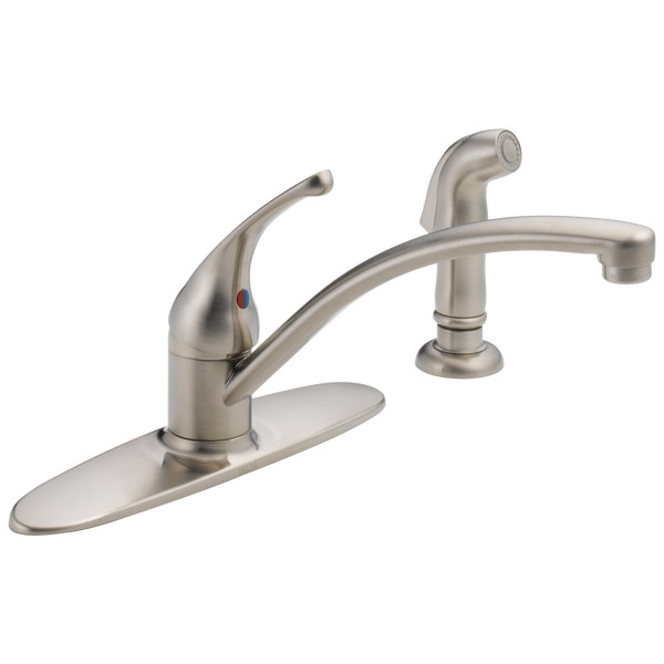 Delta Foundations Kitchen Faucet w/ Spray Stainless-Certified Refurbished gallery