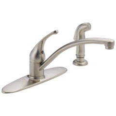 Delta Foundations Kitchen Faucet w/ Spray Stainless-Certified Refurbished
